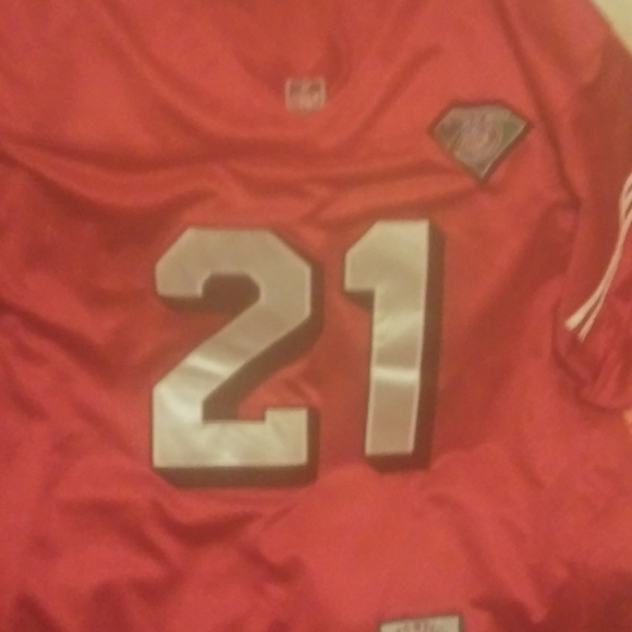 Deion Sanders signed 49s jersey - Picture 2 of 2